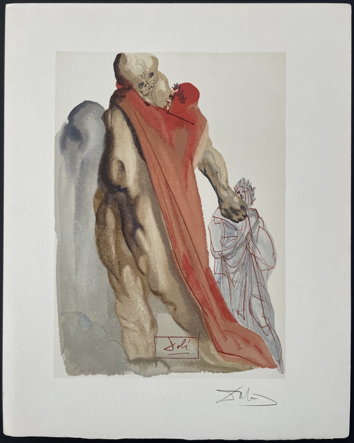 Divine Comedie Purgatory Canto 5-1 Salvador Dalí Druck zu verkaufen