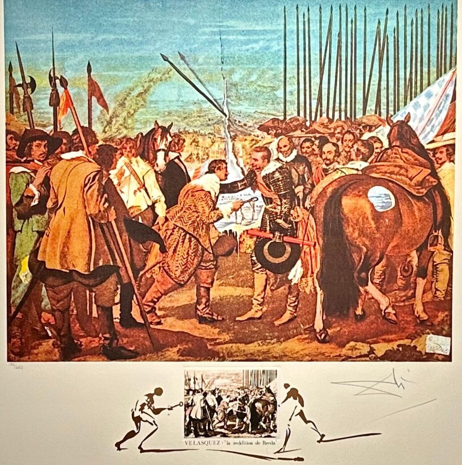 Velasquez Le Reddition De Breda Salvador Dalí Stampa in vendita