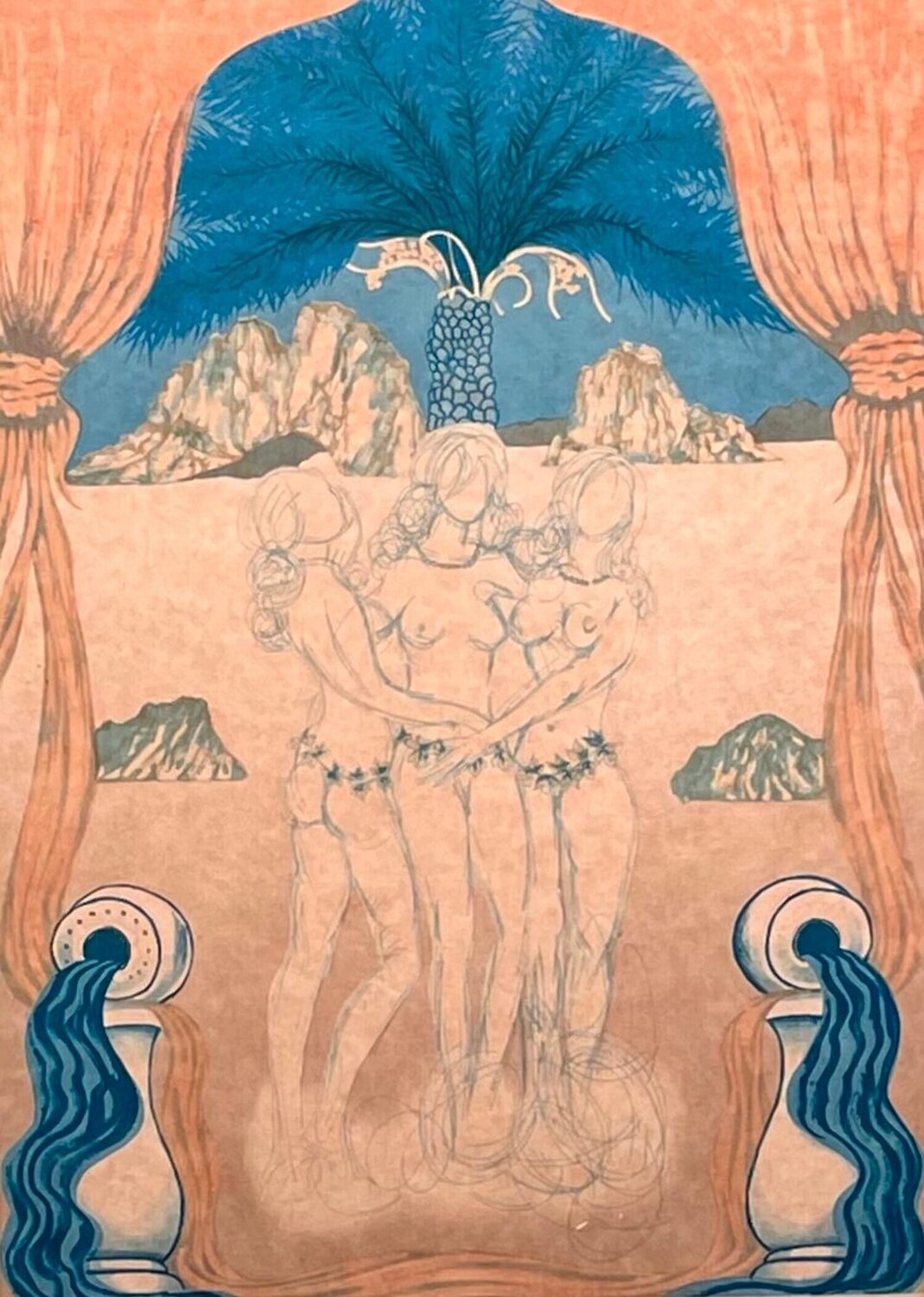 The Three Graces of Hawaii Salvador Dalí Druck zu verkaufen
