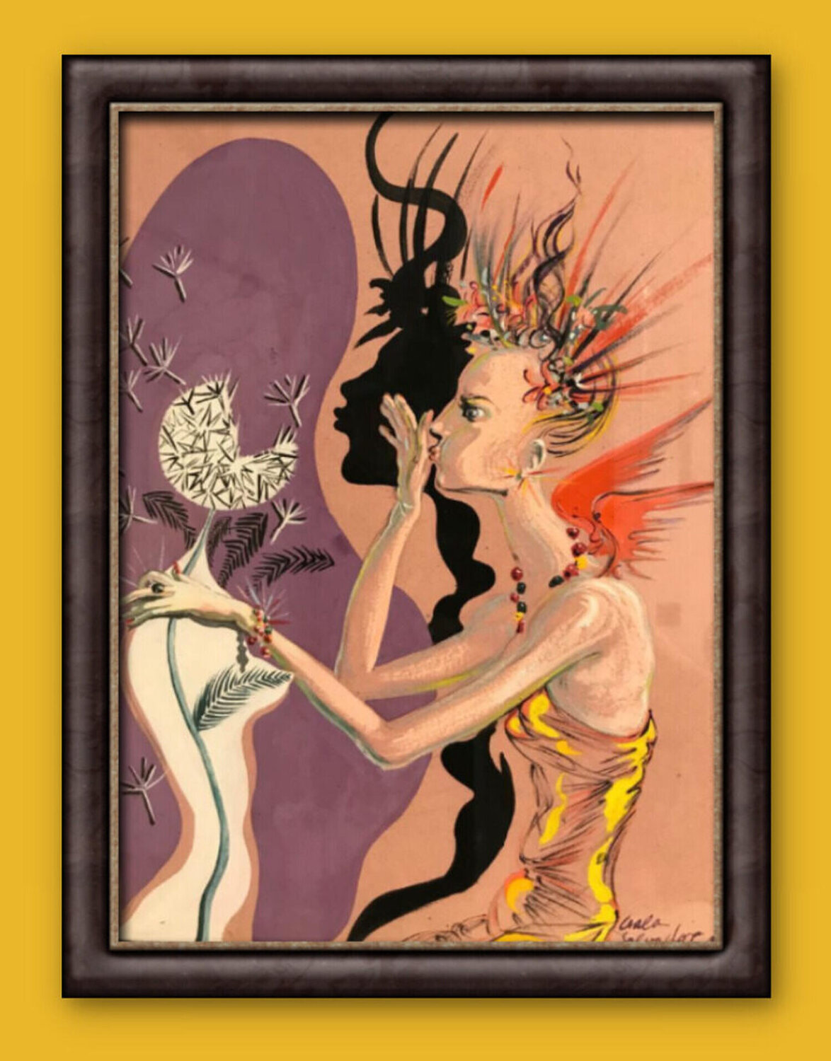 Le Mannequin Salvador Dalí Origineel schilderij te koop