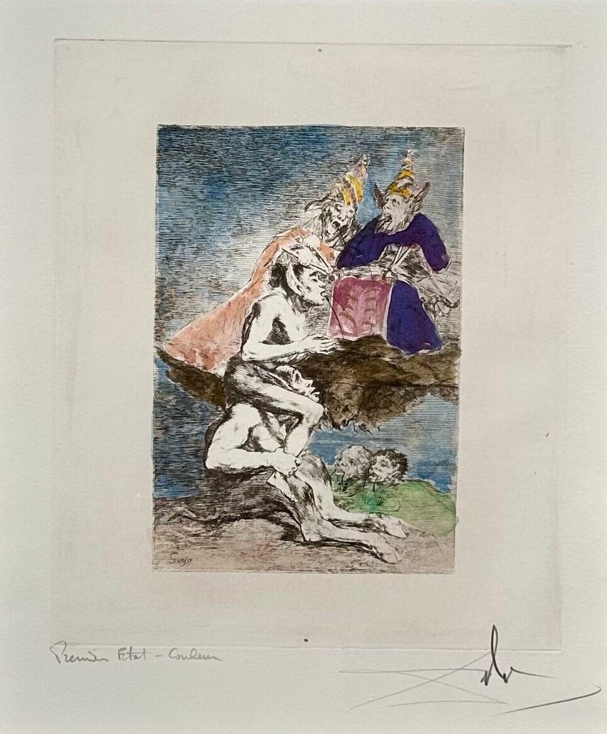 Los Buzos Del Futuro Salvador Dalí Stampa in vendita