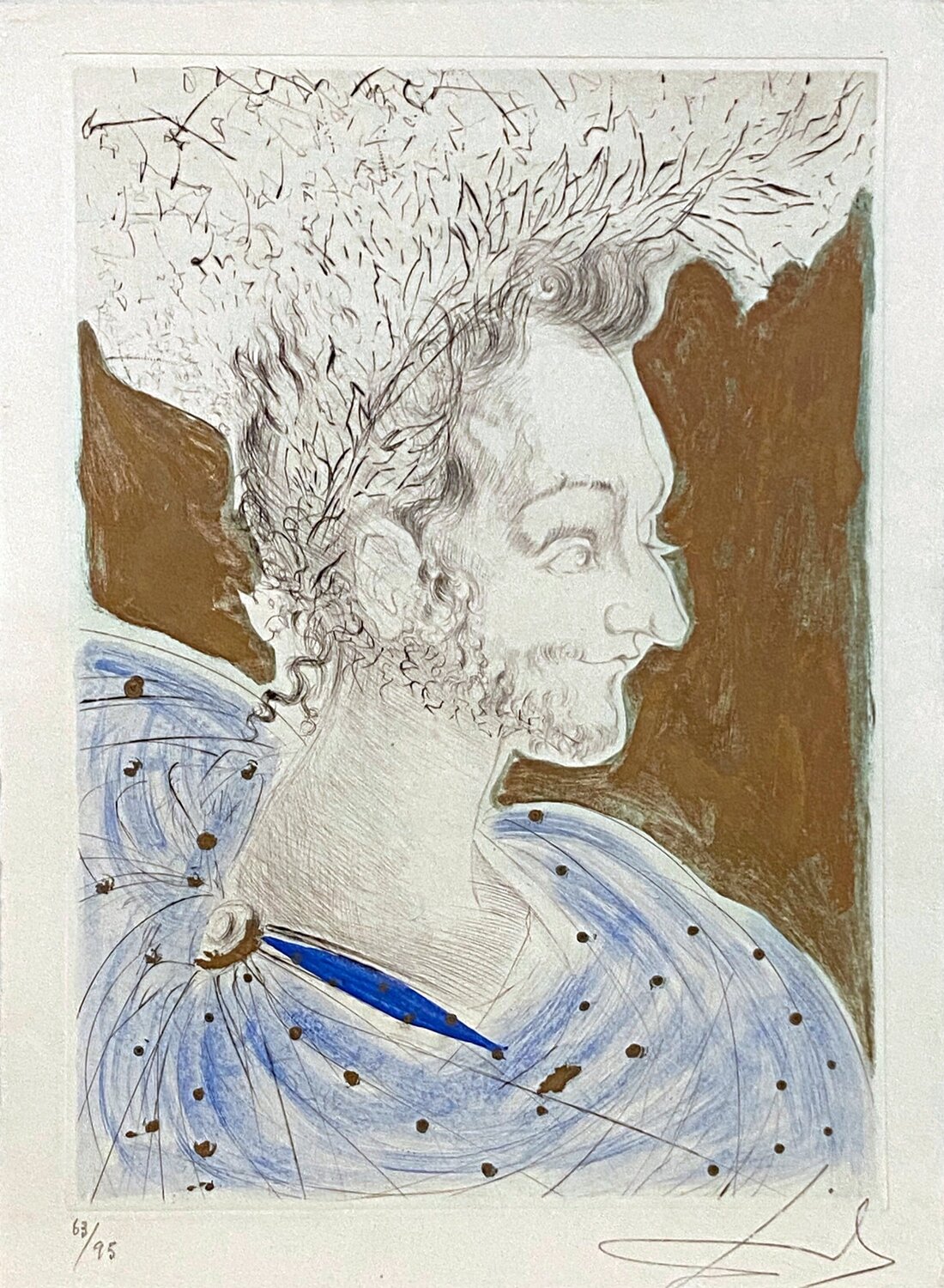 Portrait of Ronsard Salvador Dalí Druck zu verkaufen