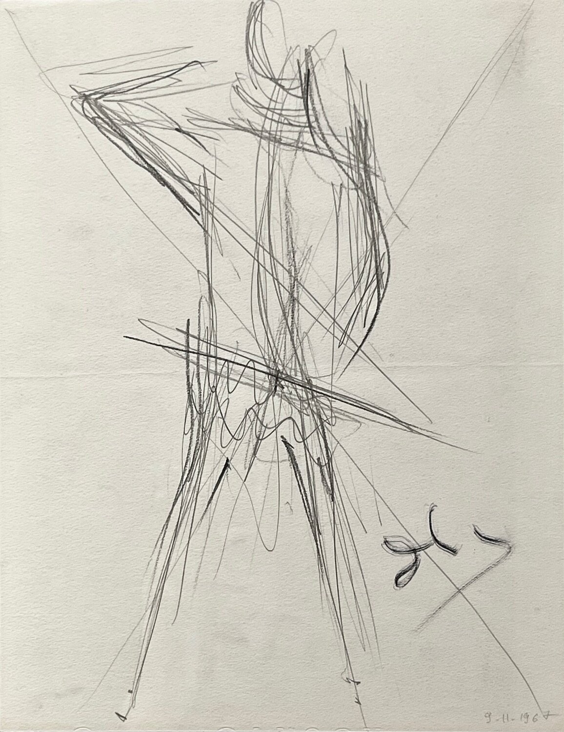 Violoncellist Front Side (Violoncelliste de Face) Salvador Dalí Werk auf Papier zu verkaufen