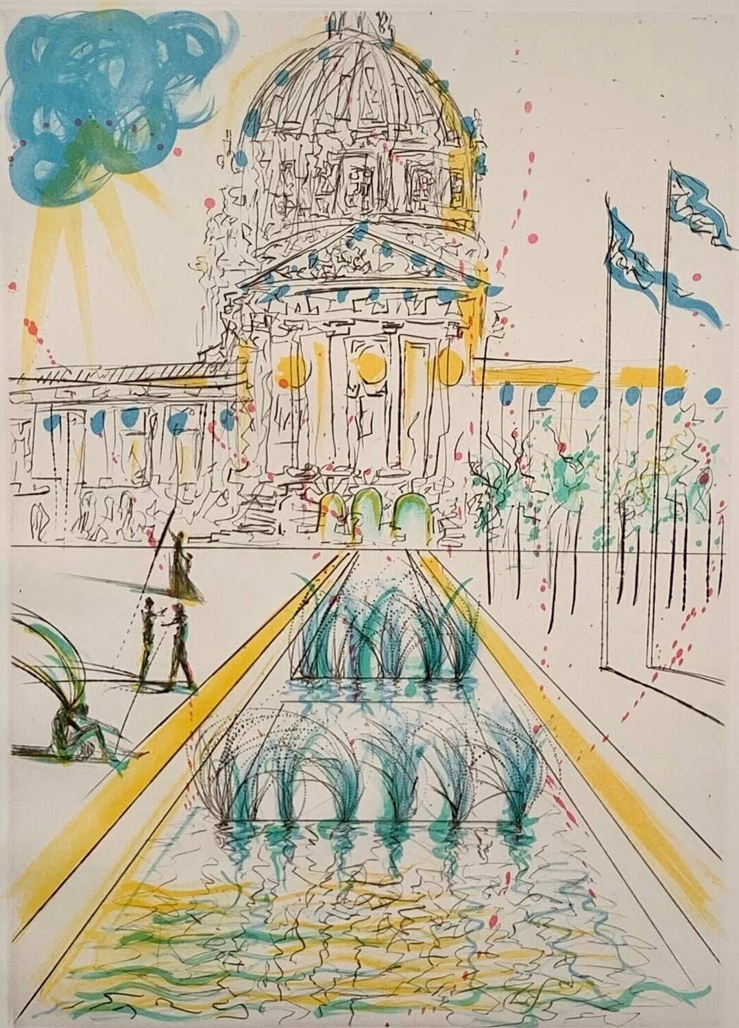 City Hall Salvador Dalí Stampa in vendita