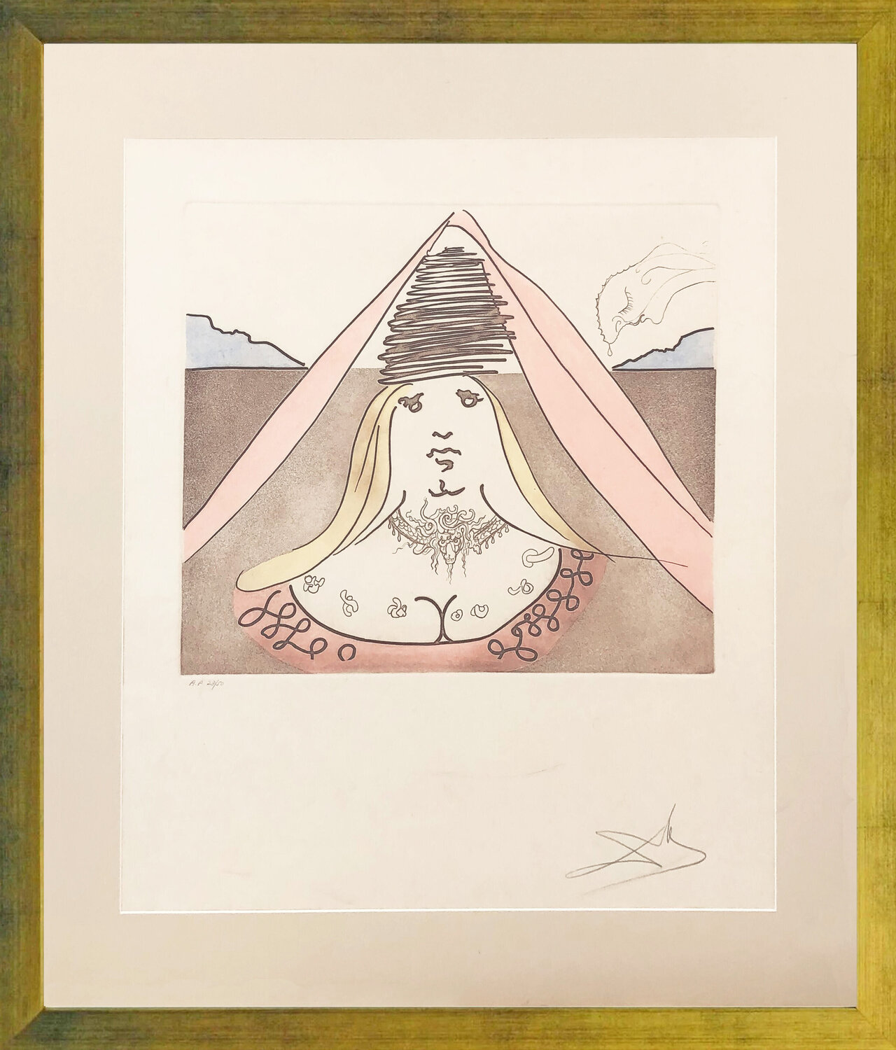 THE LADY DULCINEA Salvador Dalí Afdruk te koop