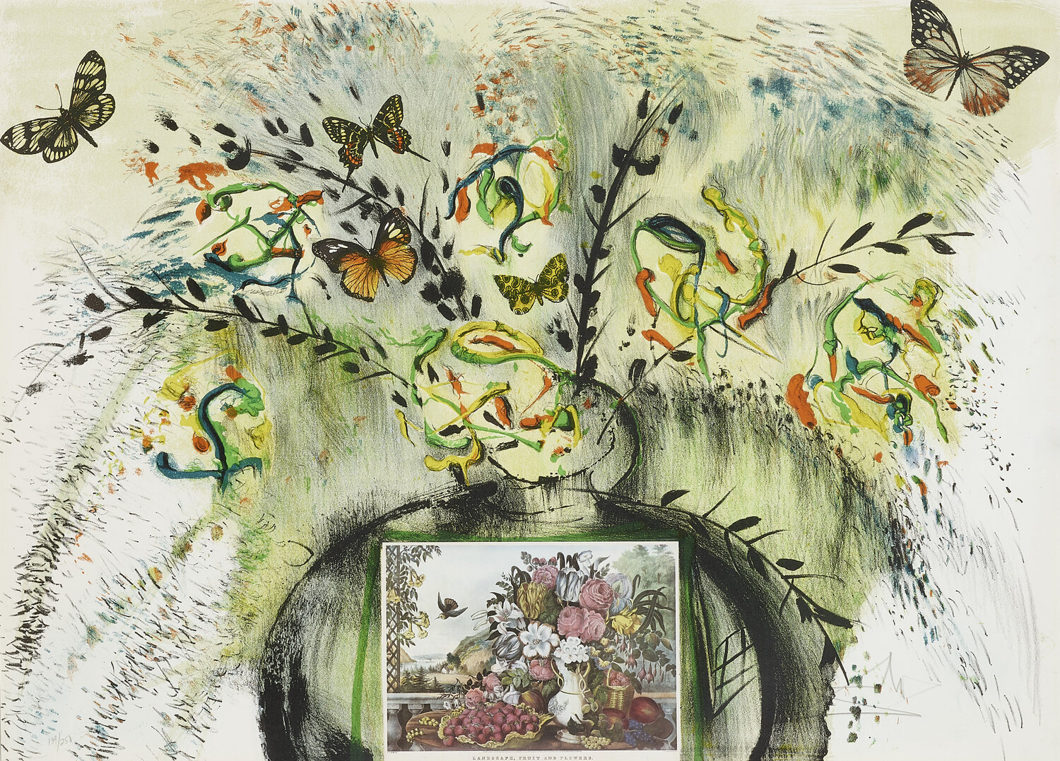 Les Fleurs et Fruite Salvador Dalí Stampa in vendita