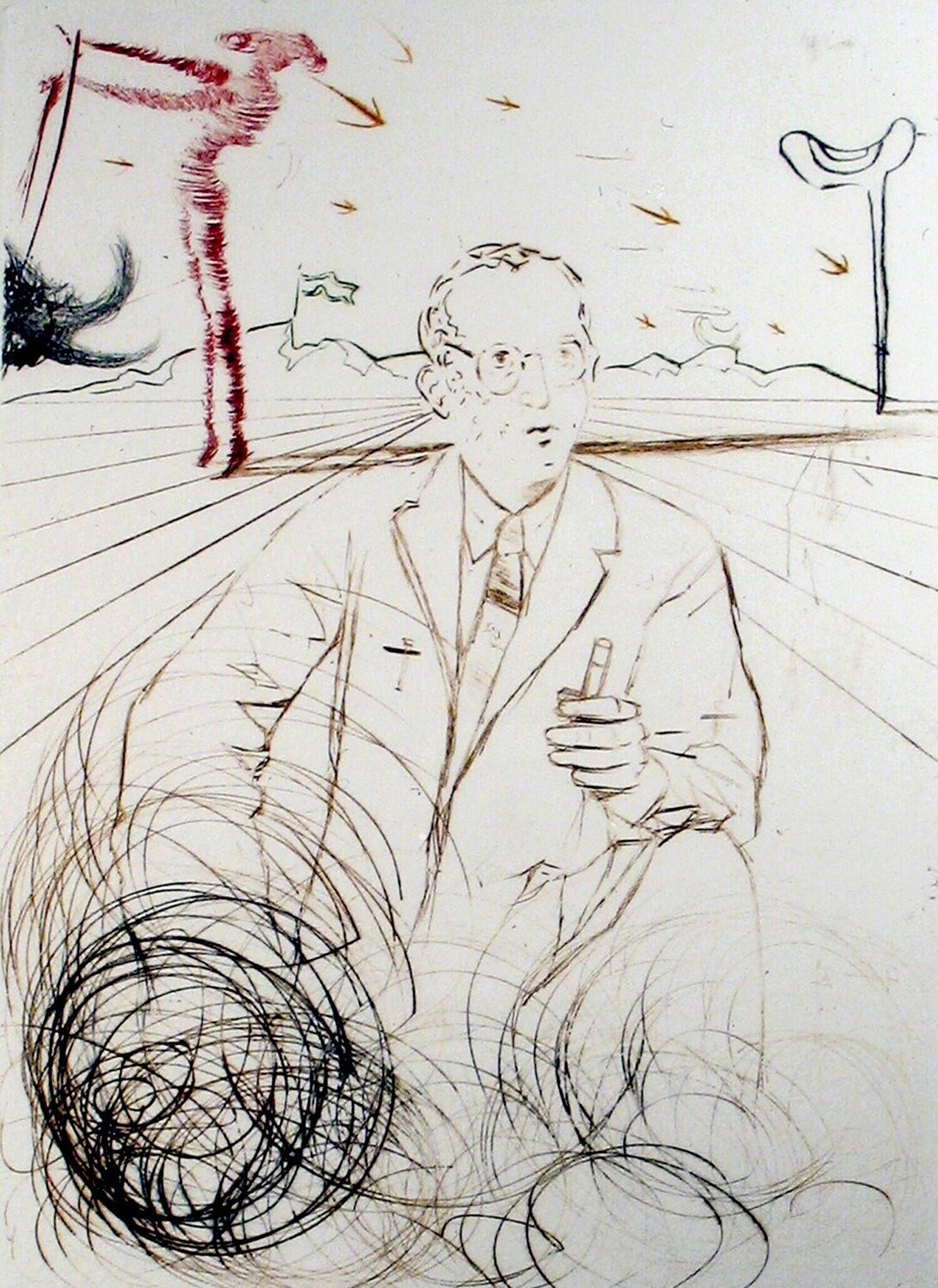 Jonas Salk Salvador Dalí Print for sale