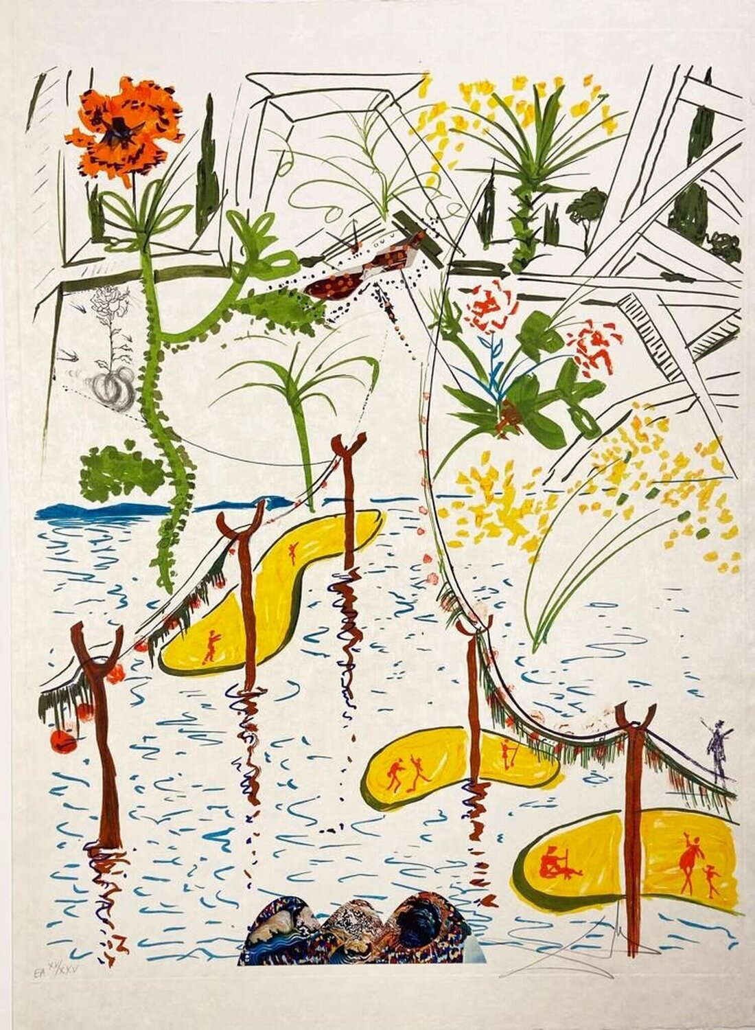 Biological Garden Salvador Dalí Stampa in vendita