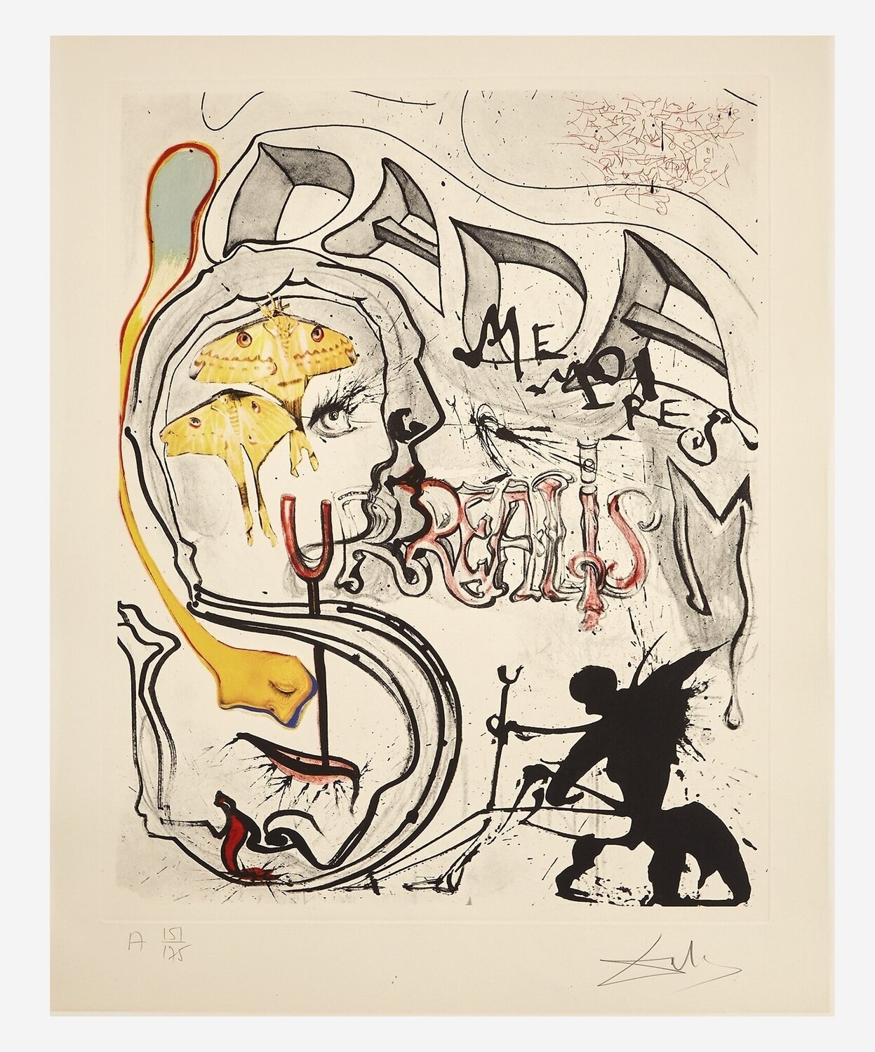 Angel of Dada Surrealism Salvador Dalí Druck zu verkaufen