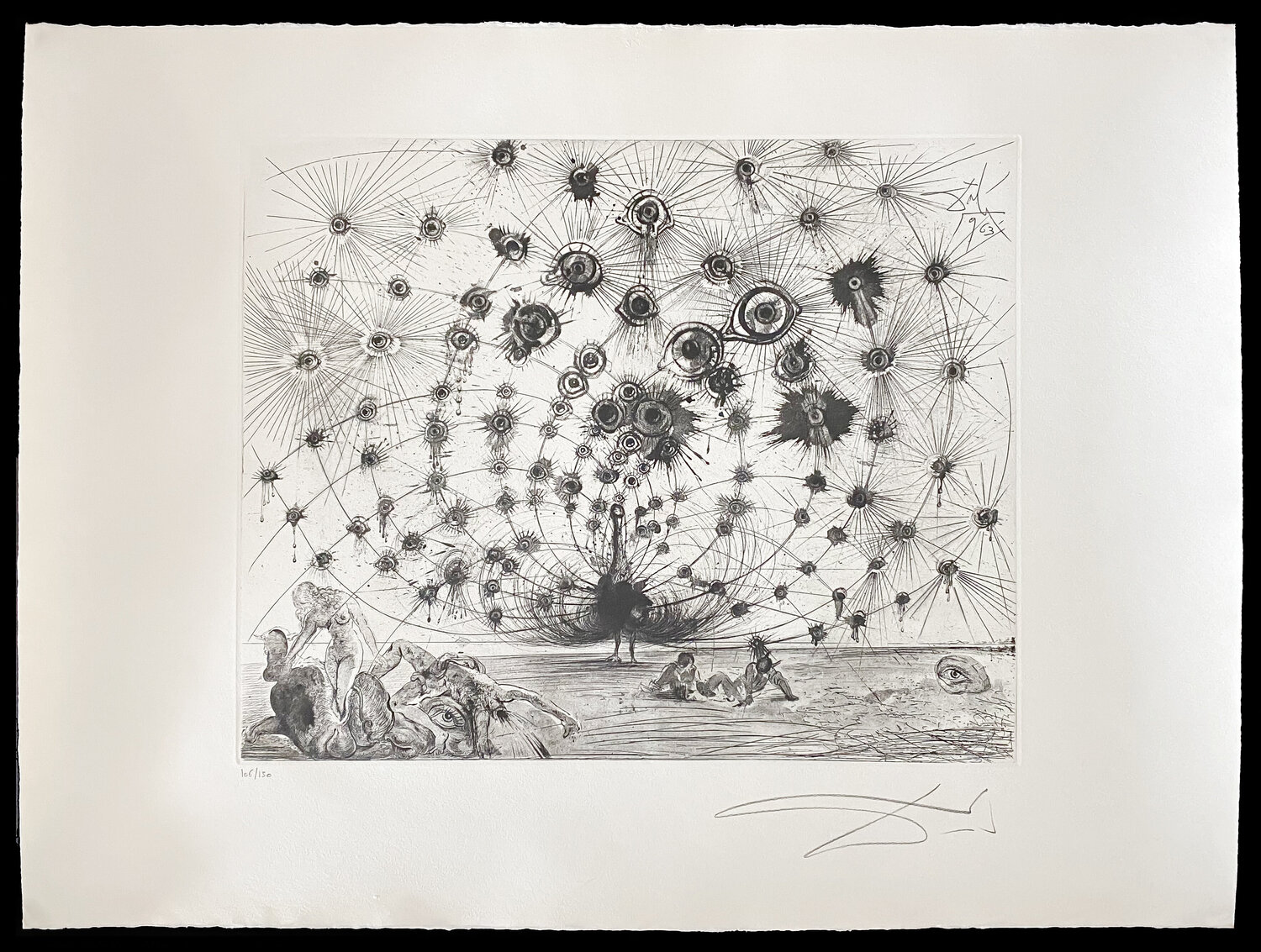 Argus (in Black) Salvador Dalí Opera su carta in vendita