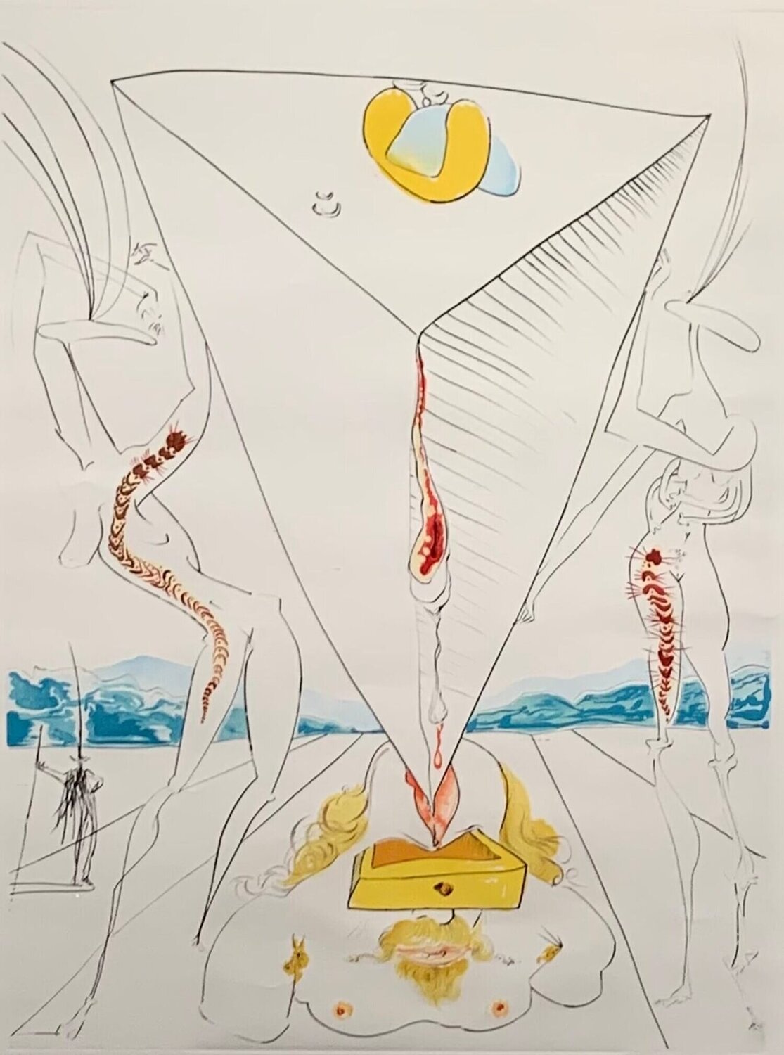 Philosopher Crushed By The Cosmos Salvador Dalí Afdruk te koop