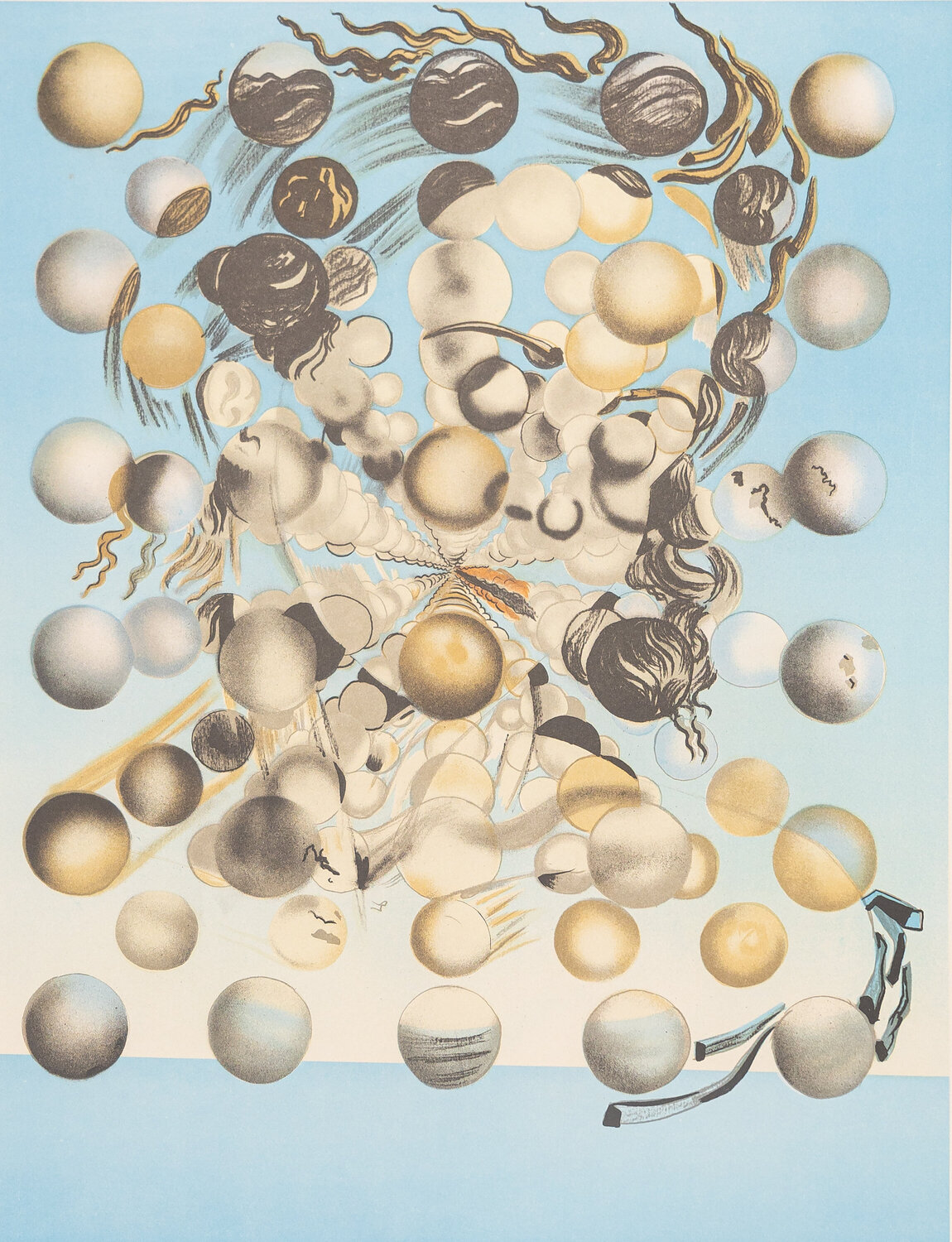 Galatea Des Spheres. Salvador Dalí Dipinto originale in vendita