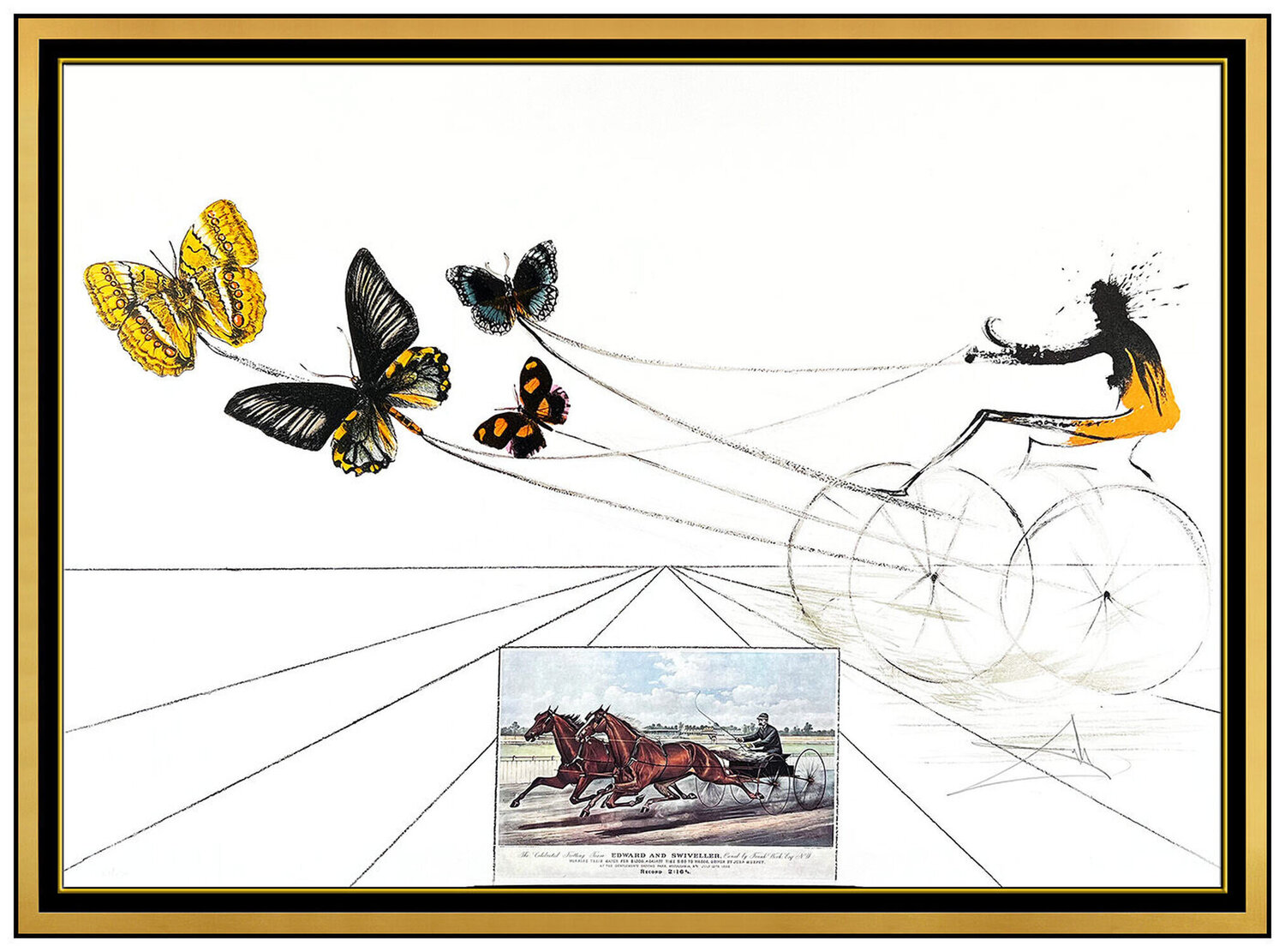 American Trotting Horses Salvador Dalí Druck zu verkaufen