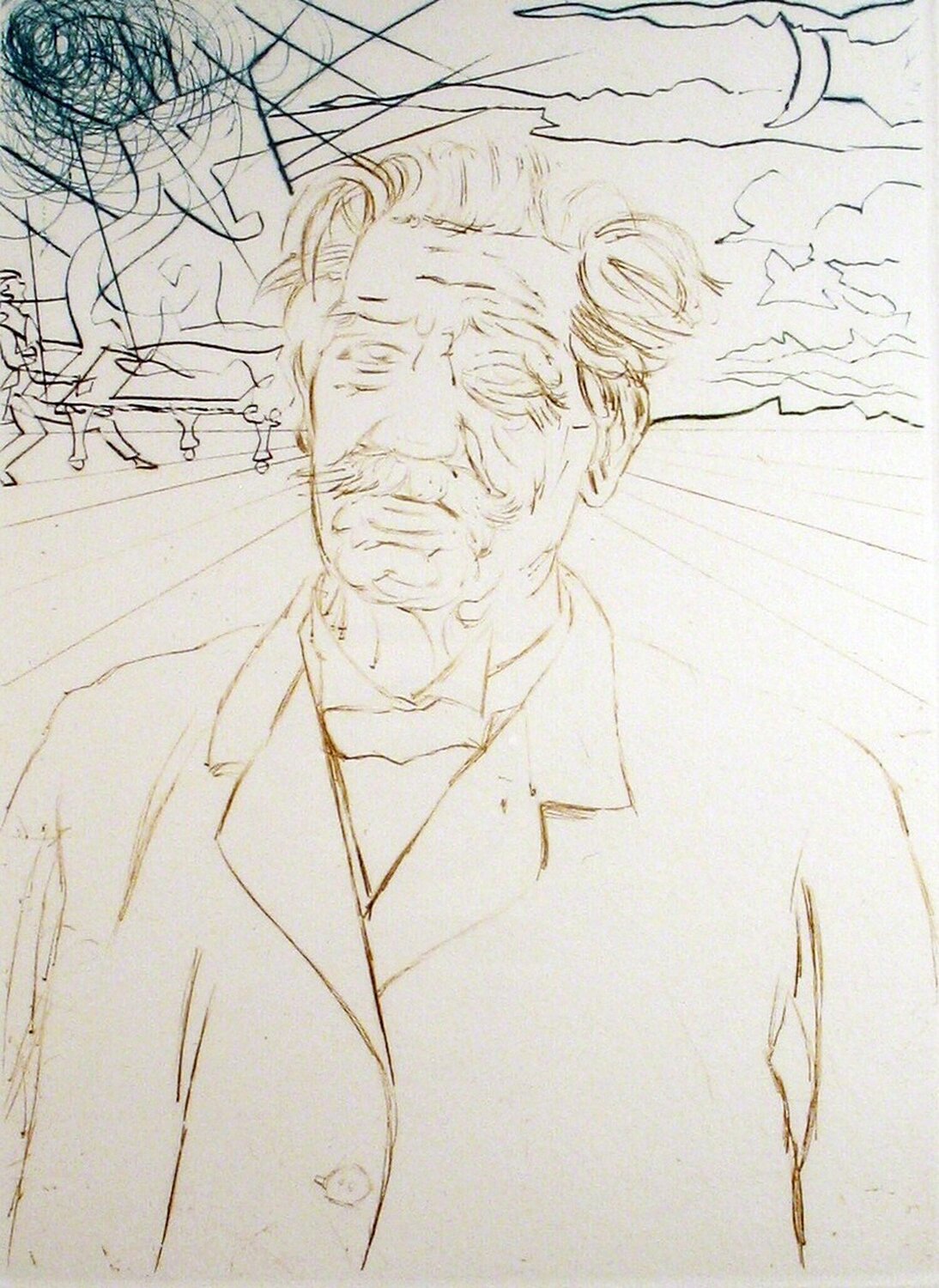Albert Schweitzer Salvador Dalí Print for sale