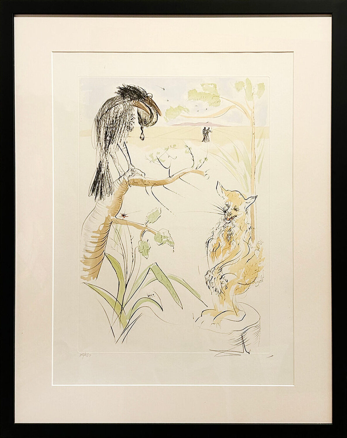 The Raven and the Fox Salvador Dalí Druck zu verkaufen