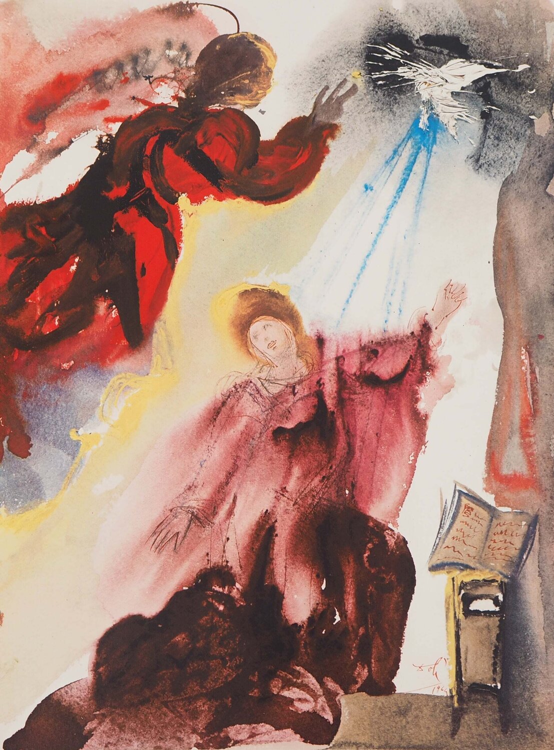Biblia Sacra :  L’Annonciation Salvador Dalí Stampa in vendita