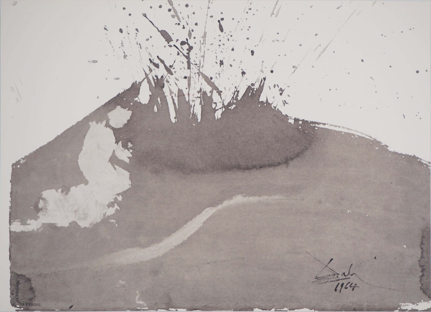 L'éruption, Lithographie signée Salvador Dalí Stampa in vendita