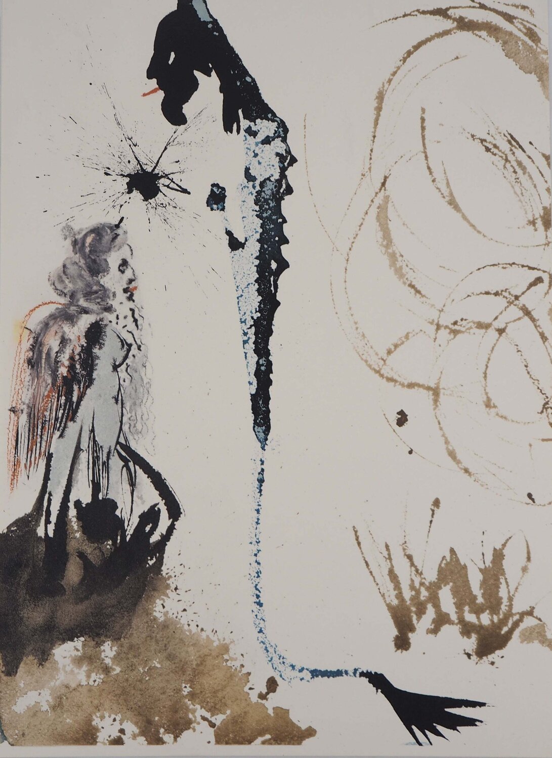 L'idole, Lithographie signée Salvador Dalí Édition à vendre