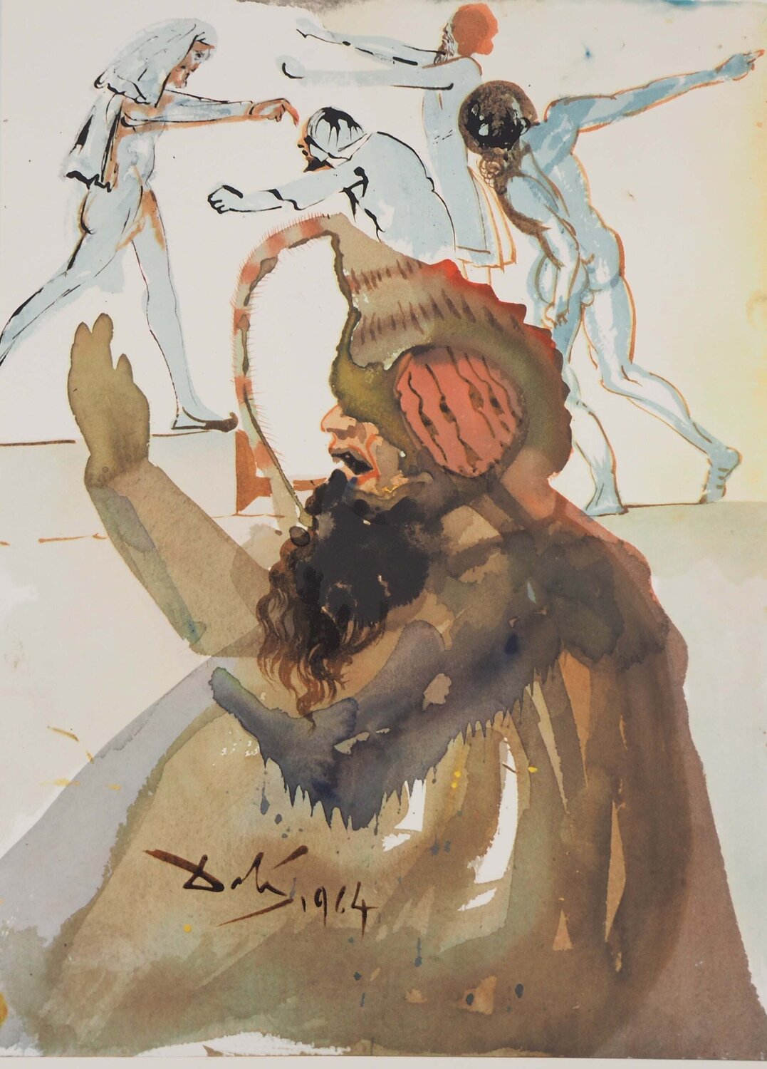 En Egypte, Lithographie originale signée Salvador Dalí Print for sale