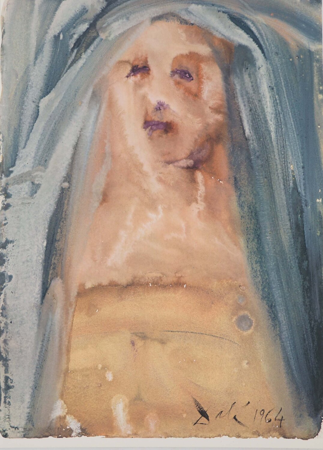 Vierge, Lithographie signée Salvador Dalí Print for sale