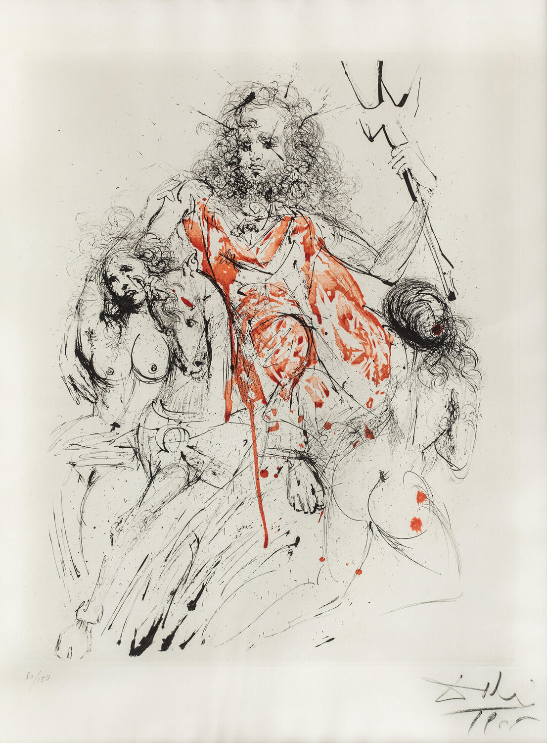Poseidon Salvador Dalí Afdruk te koop