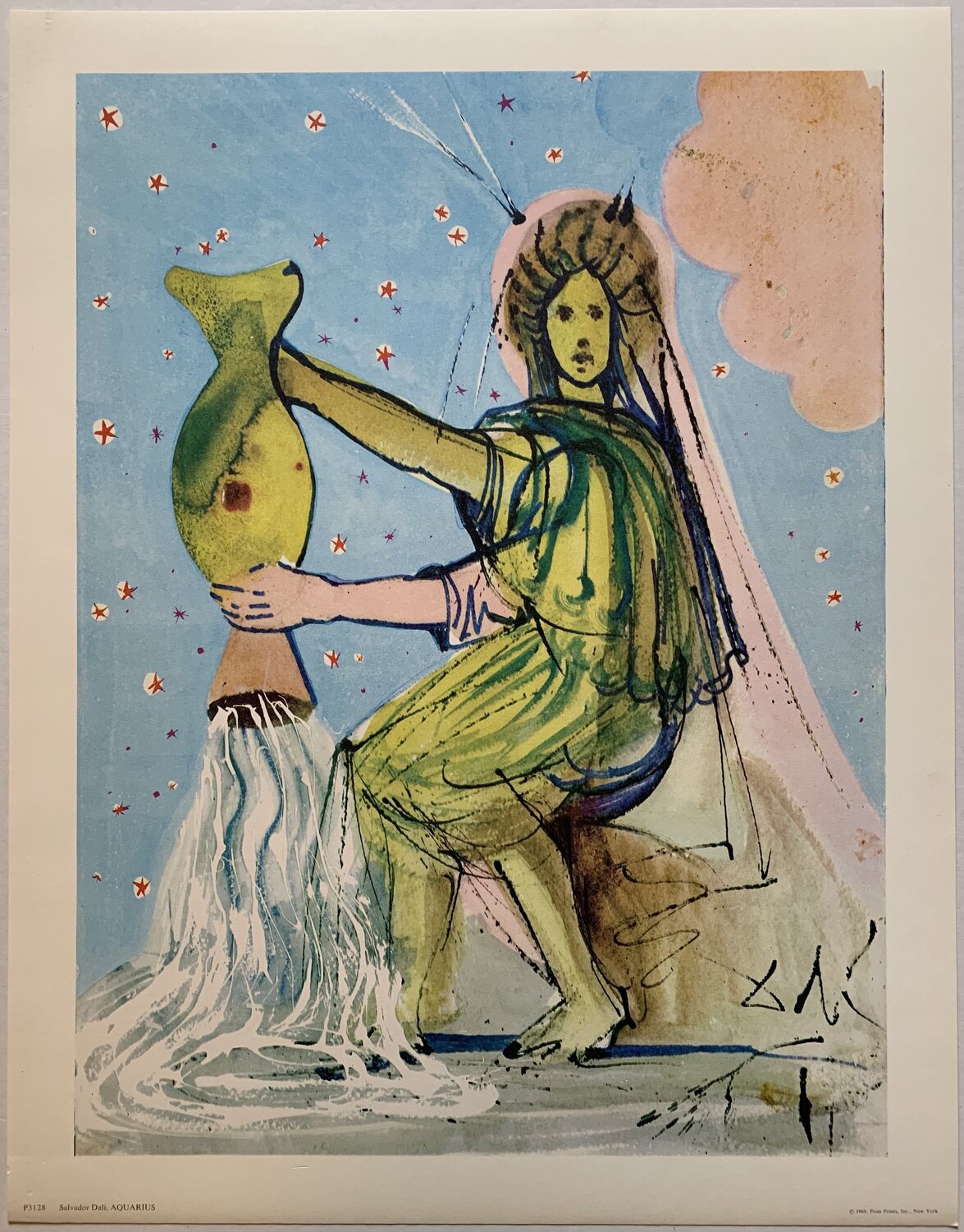 Aquarius Salvador Dalí Stampa in vendita
