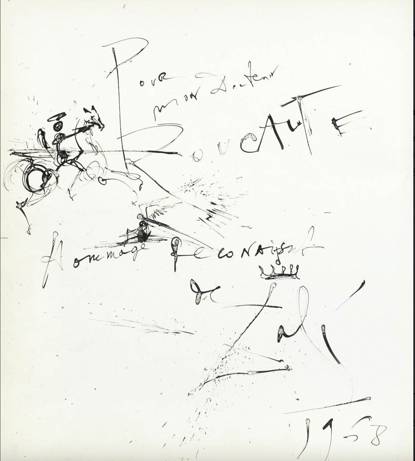 untitled Salvador Dalí Opera su carta in vendita