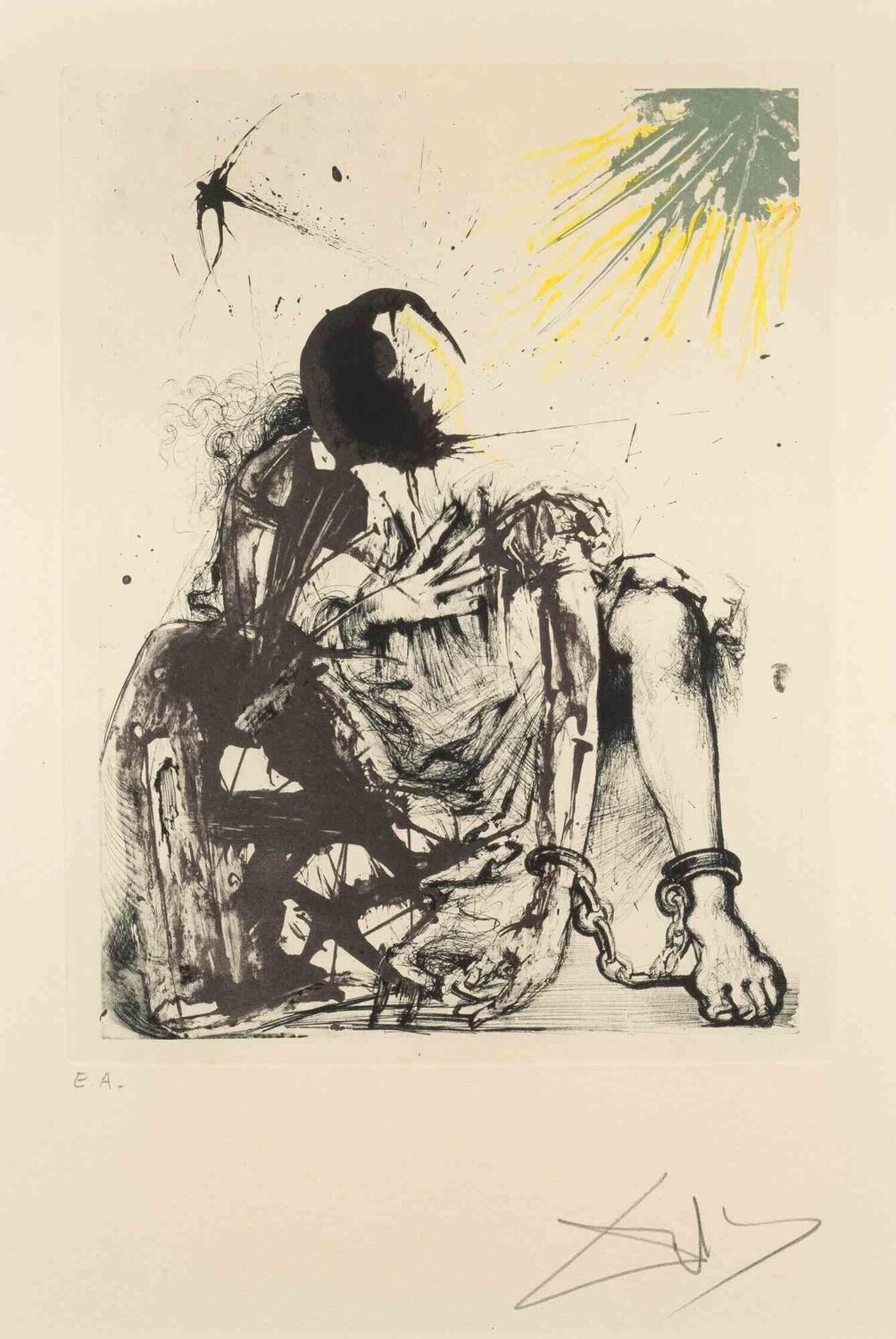 Sigismund Enchainé Salvador Dalí Stampa in vendita