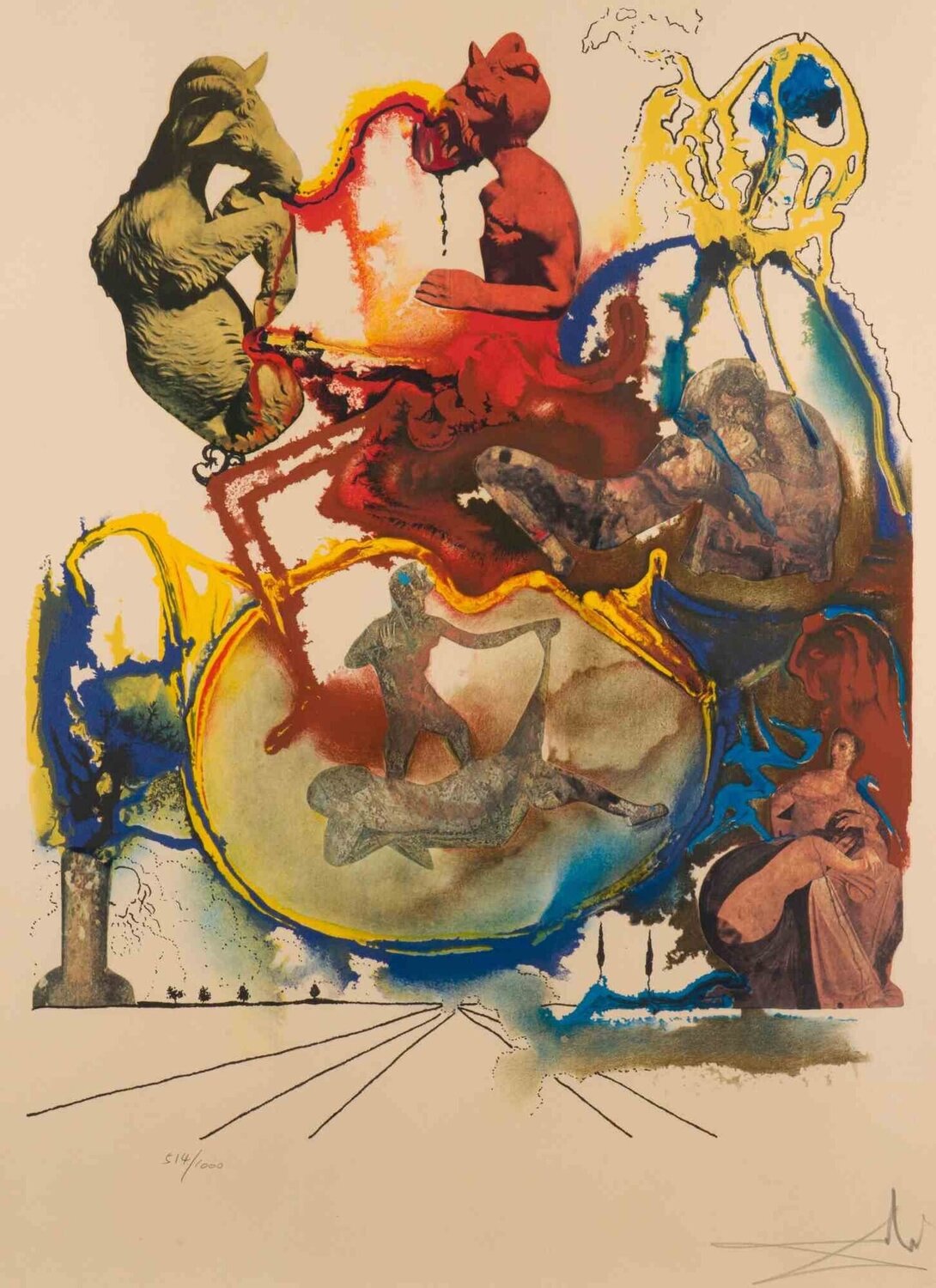 Heroic / Sartyr Salvador Dalí Afdruk te koop