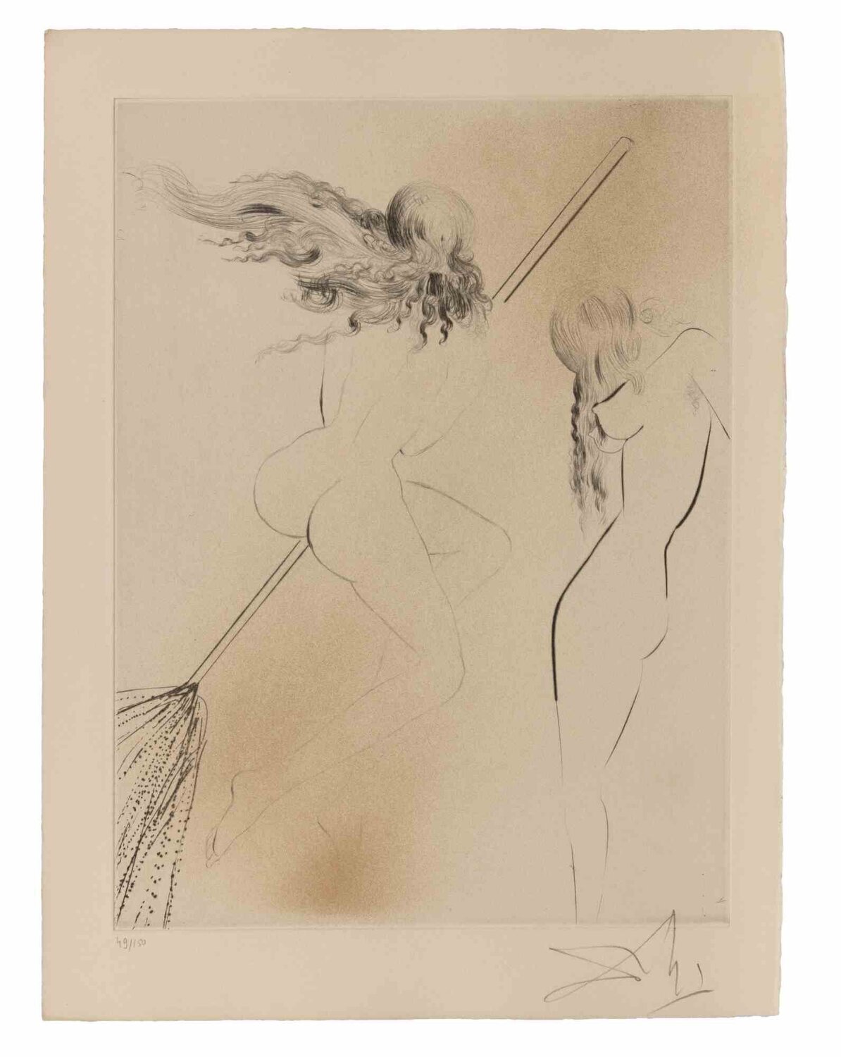 Sorcière au Balai Salvador Dalí Druck zu verkaufen