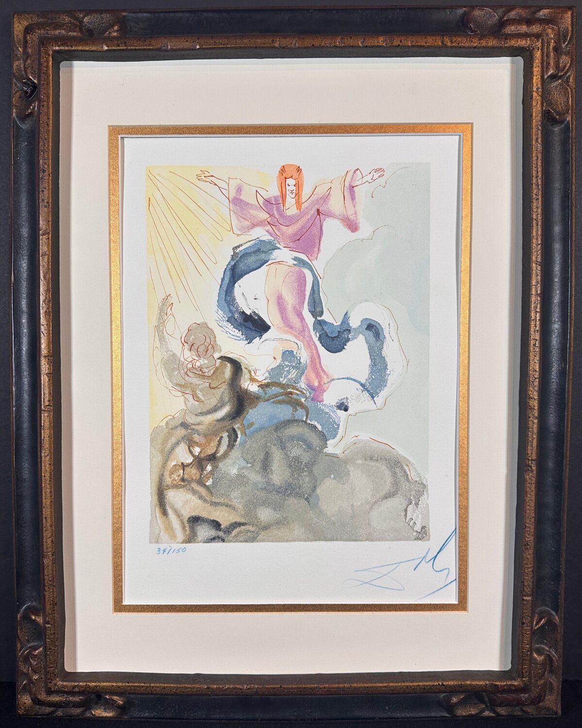Divine Comedy Heaven Canto 3 Salvador Dalí Druck zu verkaufen