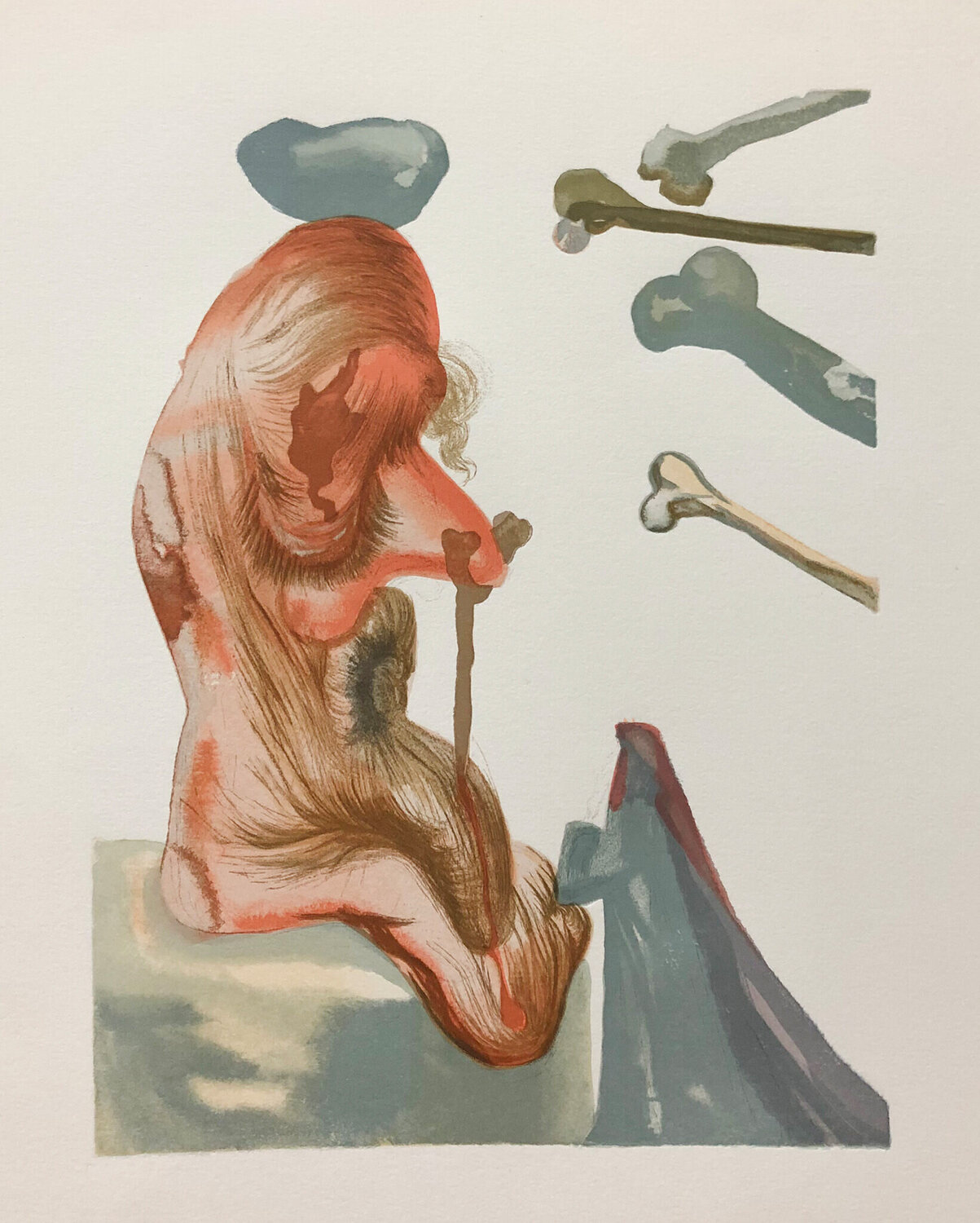 The Flatterer Salvador Dalí Afdruk te koop