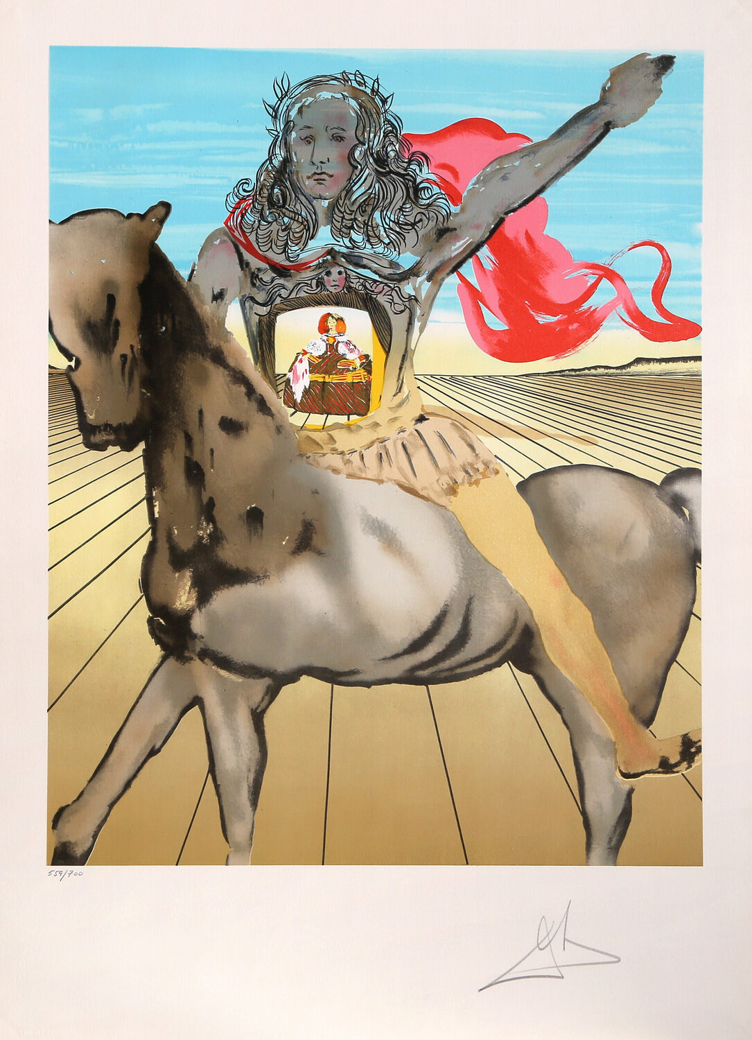 Chevalier Surrealiste Salvador Dalí Stampa in vendita