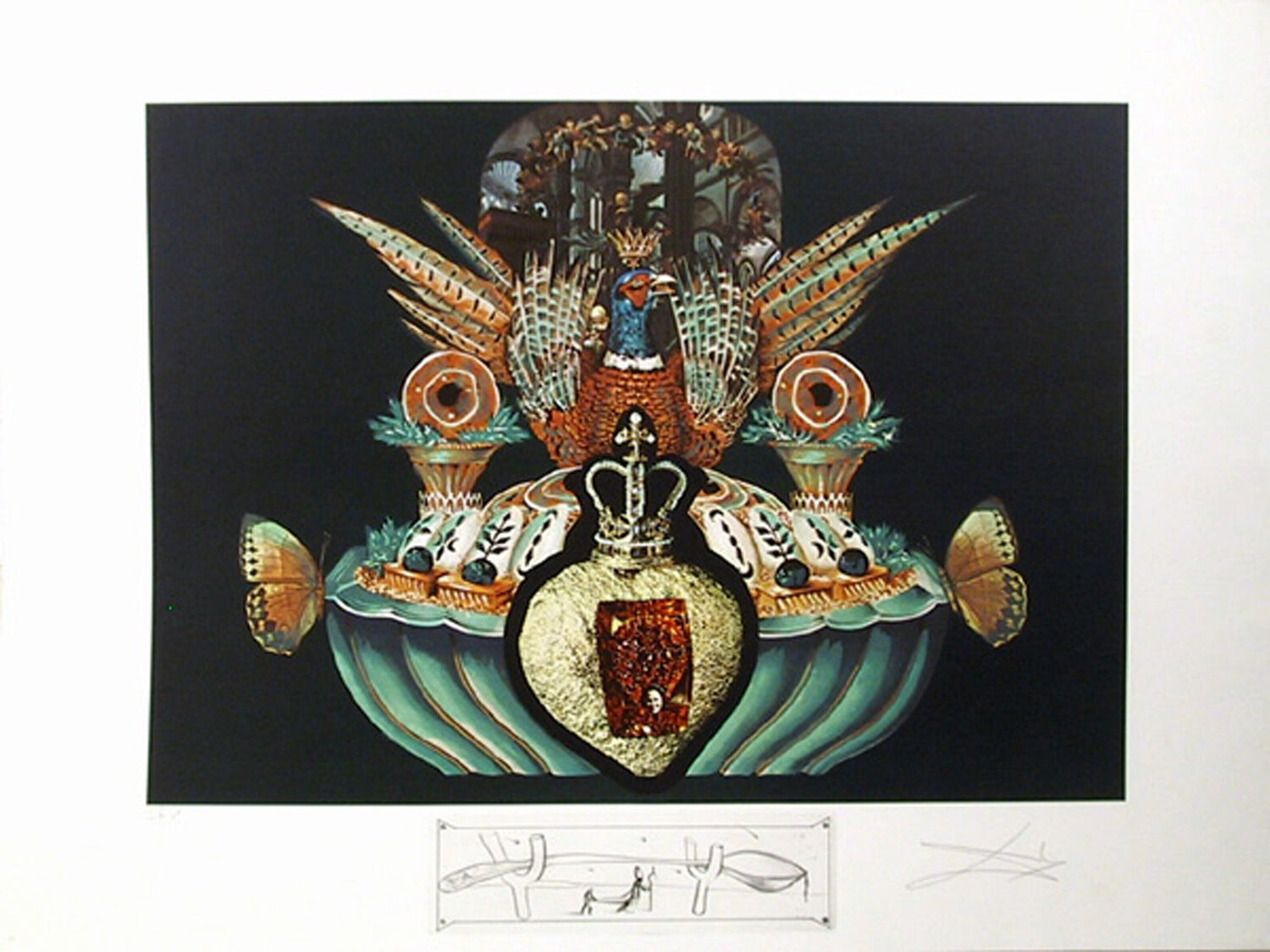 Les chairs monarchiques Salvador Dalí Stampa in vendita