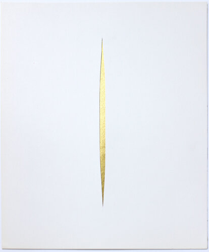 Untitled (GOLD Concetto Spaziale) by Lucio Fontana, Print for Sale on Singulart