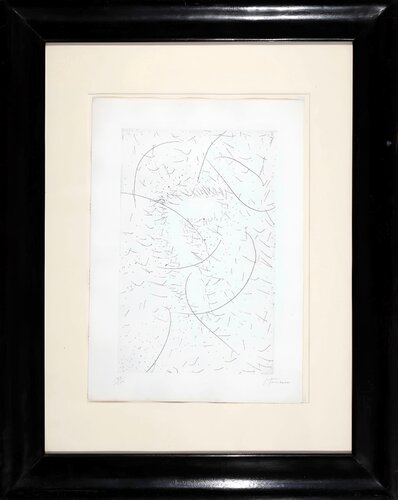 Il 7 magnetico van Lucio Fontana, Werk op papier te koop op Singulart
