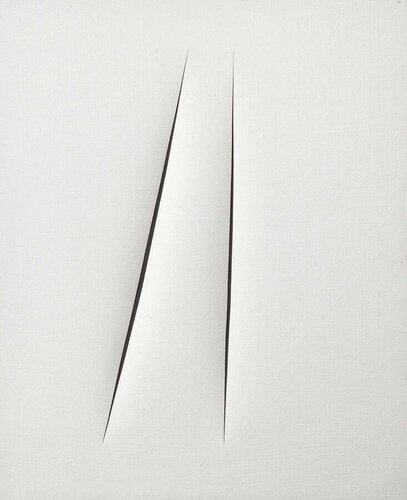 Concetto spaziale, Attese van Lucio Fontana, Schilderij te koop op Singulart