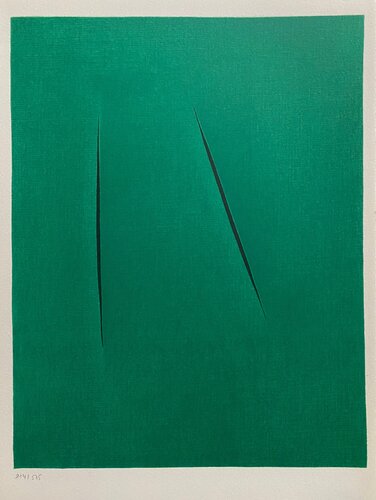 Concetto Spaziale, Hommage à San Lazzaro van Lucio Fontana, Afdruk te koop op Singulart