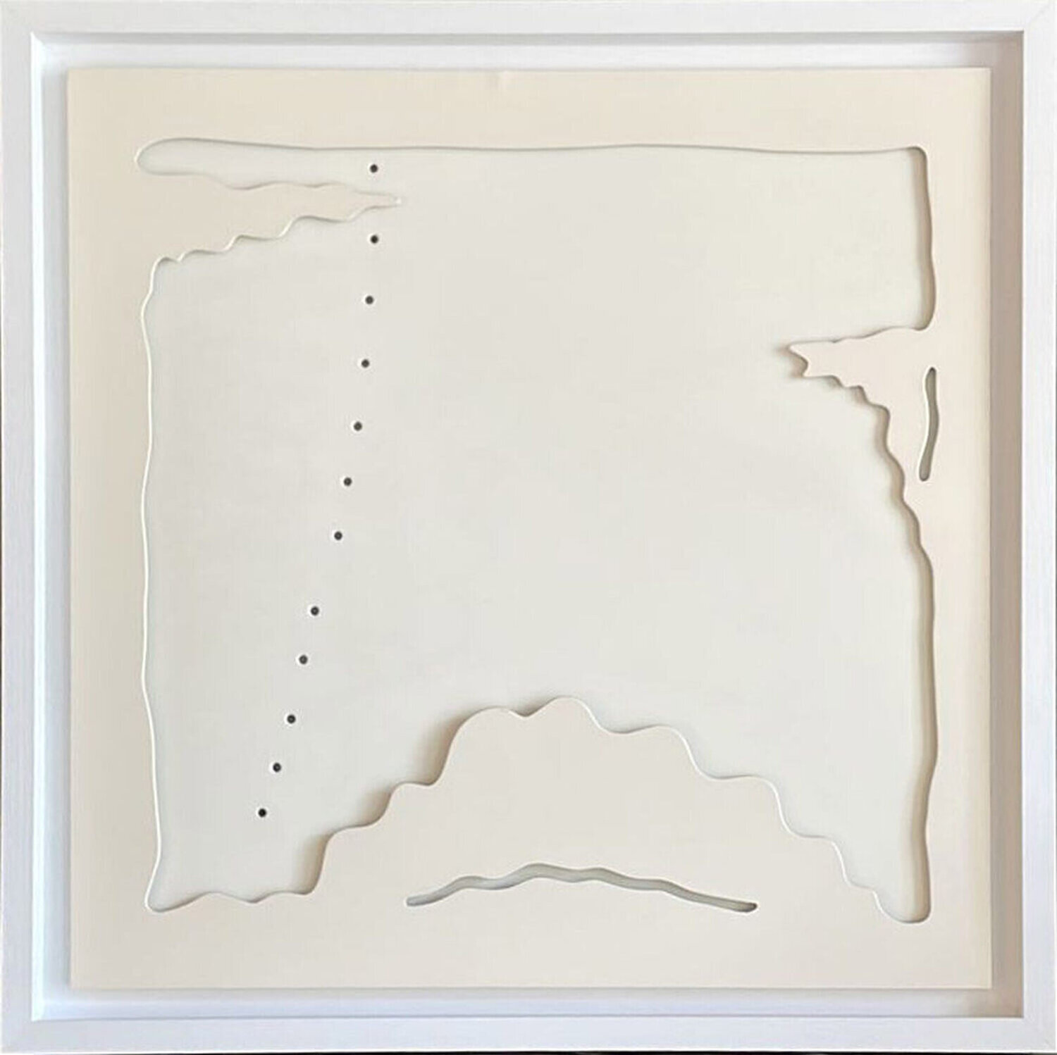Concetto Spaziale, Teatrino Blanco Lucio Fontana Werk auf Papier zu verkaufen