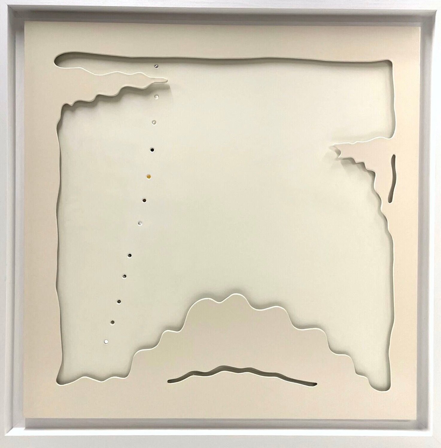 Concetto Spaziale, Teatrino Bianco Lucio Fontana Werk auf Papier zu verkaufen