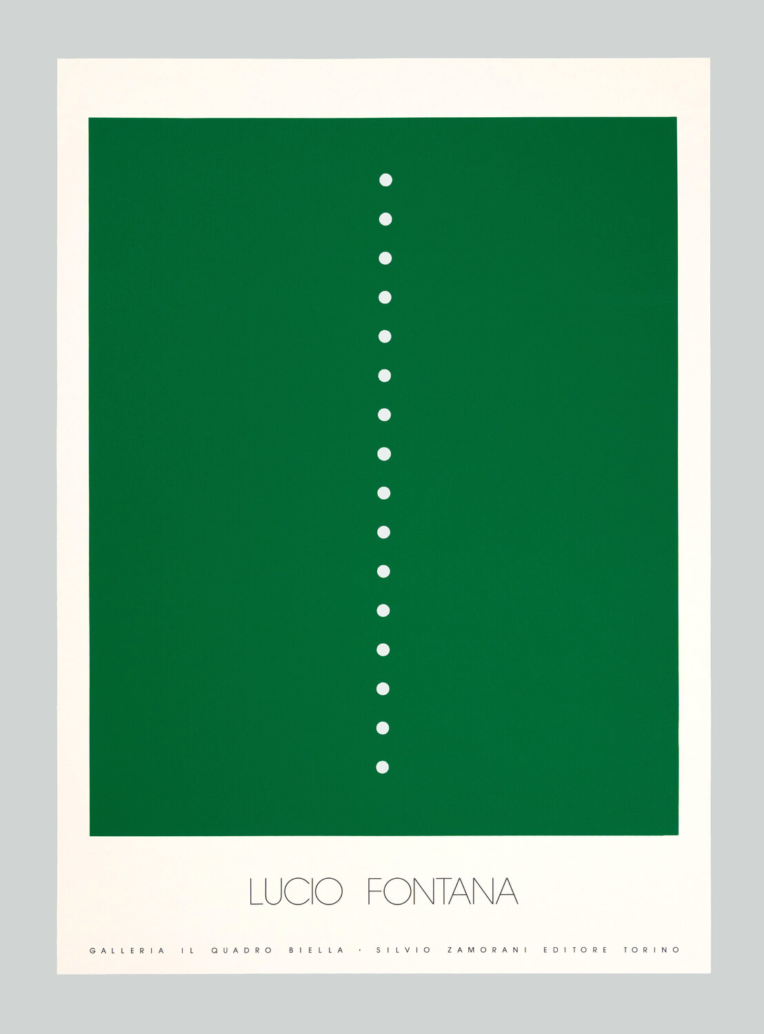 Concetto spaziale Lucio Fontana Stampa in vendita
