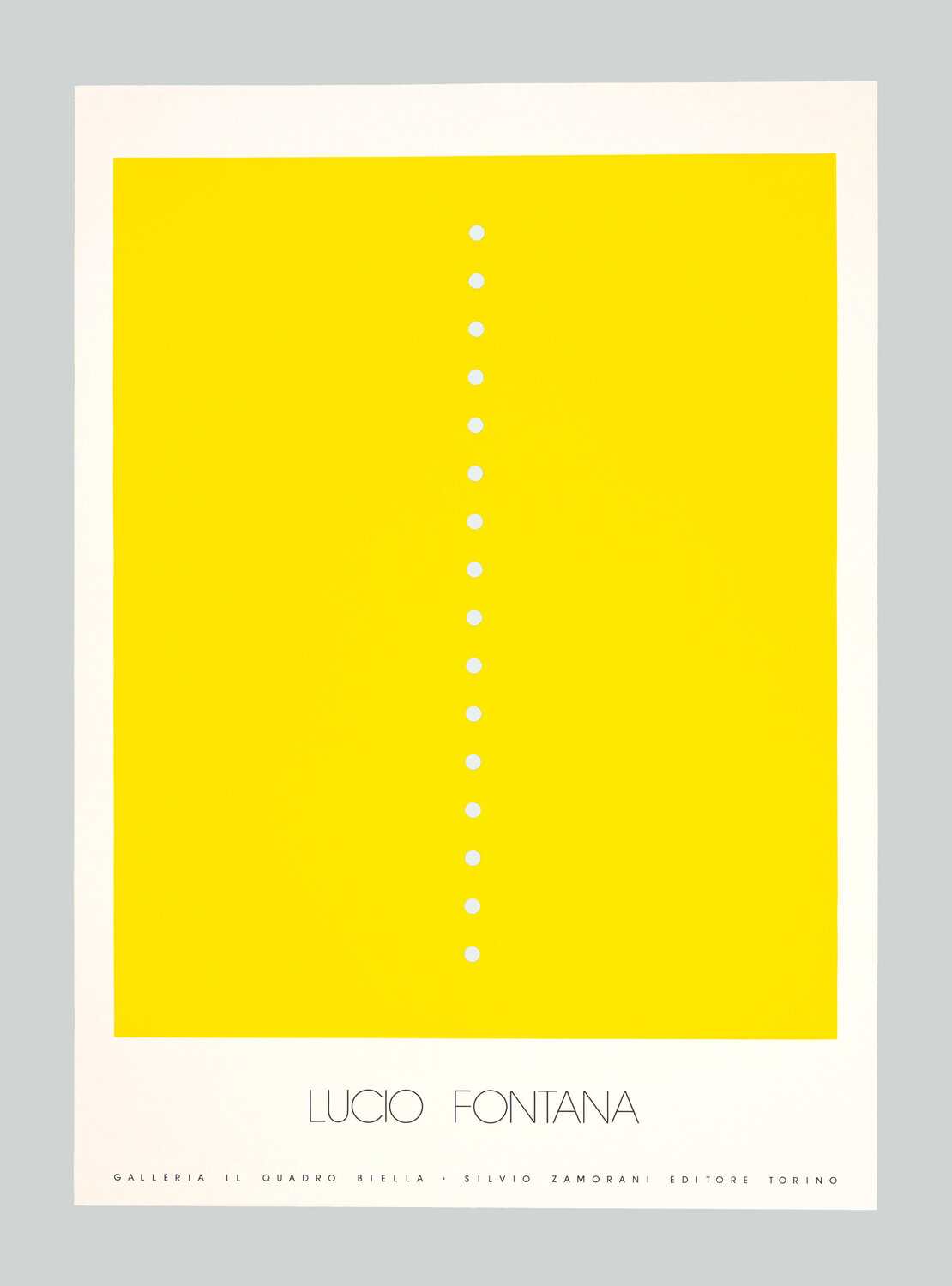Concetto spaziale Lucio Fontana Stampa in vendita