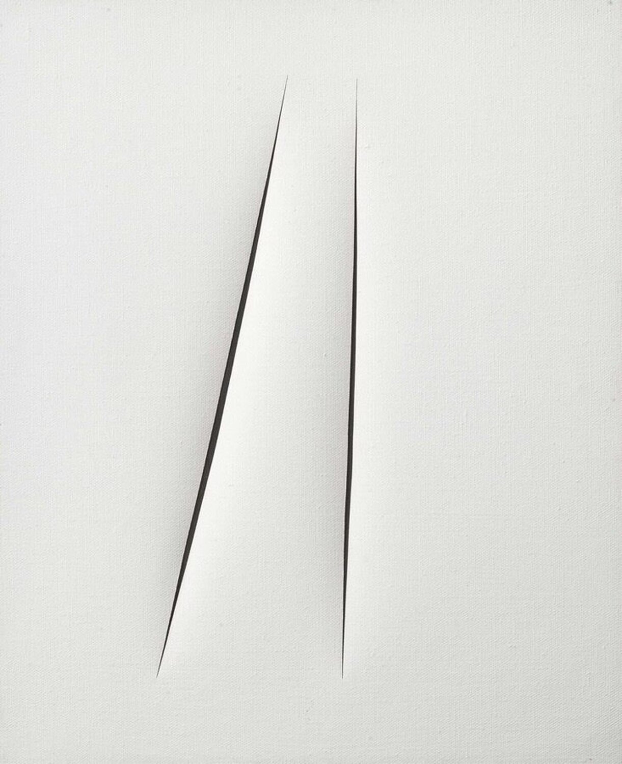 Concetto spaziale, Attese Lucio Fontana Originalgemälde zu verkaufen