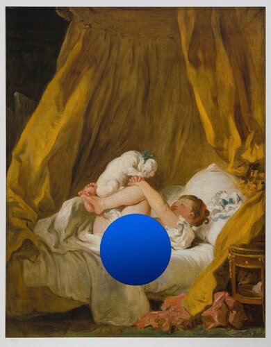 Gazing Ball (Fragonard Girl with Dog) di Jeff Koons, Stampa in vendita su Singulart