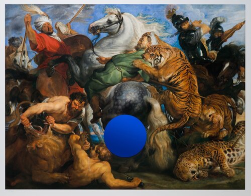 Gazing Ball (Rubens Tiger Hunt) di Jeff Koons, Stampa in vendita su Singulart