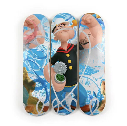 Popeye Triptych (Set of 3 skate decks) van Jeff Koons, Afdruk te koop op Singulart
