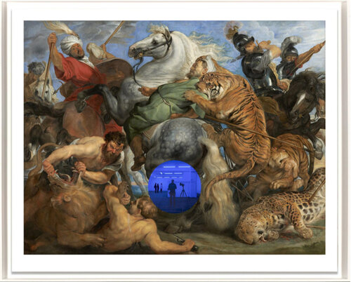 Gazing Ball (Rubens Tiger Hunt) di Jeff Koons, Stampa in vendita su Singulart