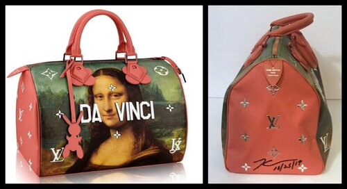 Jeff Koons Leonardo da Vinci Bag for Louis Vuitton (Hand signed and dated by Jeff Koons) di Jeff Koons, Altri media in vendita su Singulart