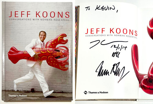 Jeff Koons Conversations with Norman Rosenthal (Hand signed and inscribed by BOTH Jeff Koons and Norman Rosenthal) by Jeff Koons, Print for Sale on Singulart
