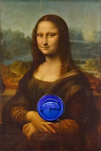 Gazing Ball (da Vinci Mona Lisa) by Jeff Koons, Print for Sale on Singulart